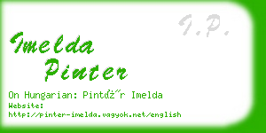 imelda pinter business card